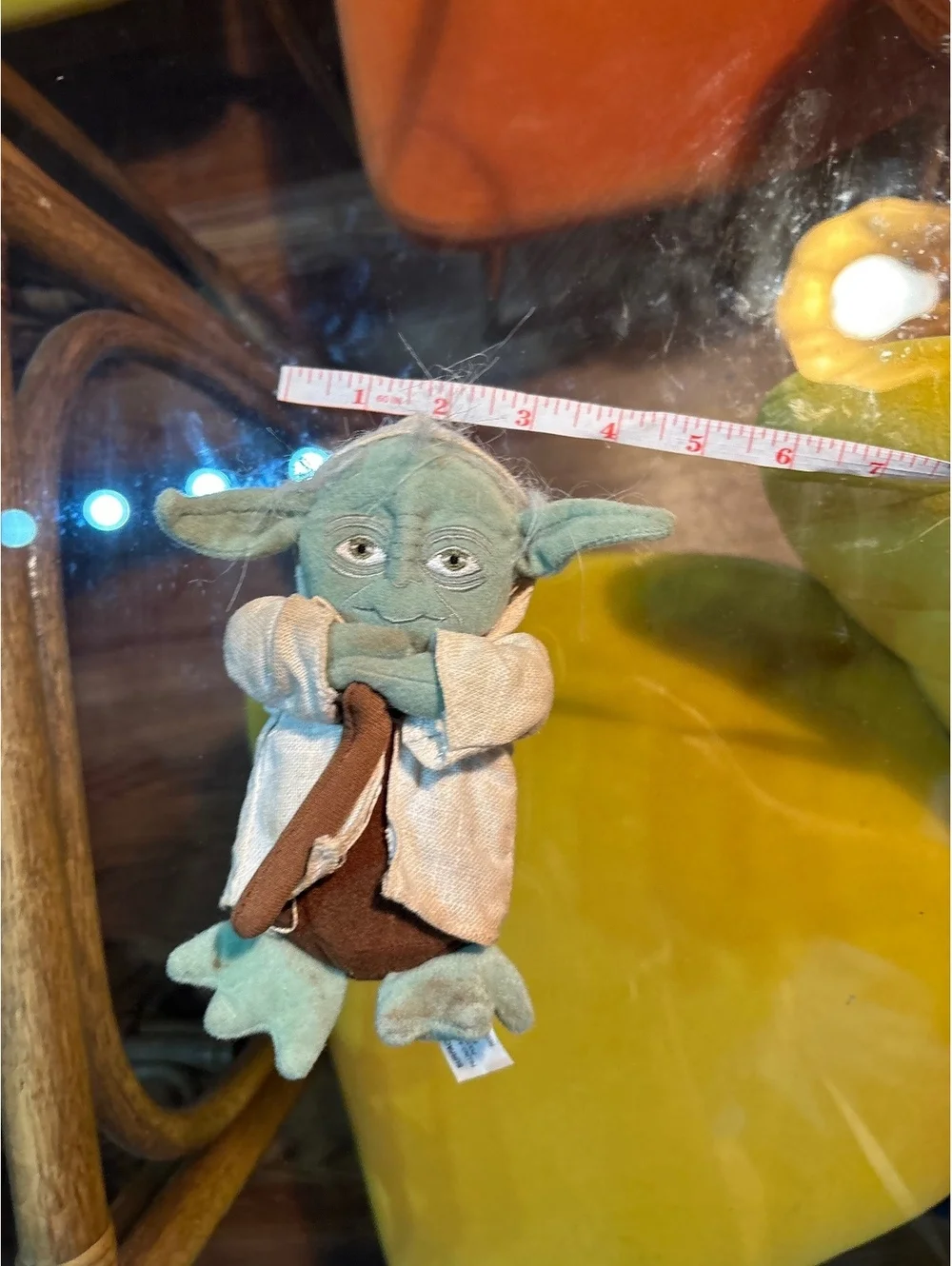 Vintage 2004 Star Wars Yoda Plush Doll with Brown Robe and T